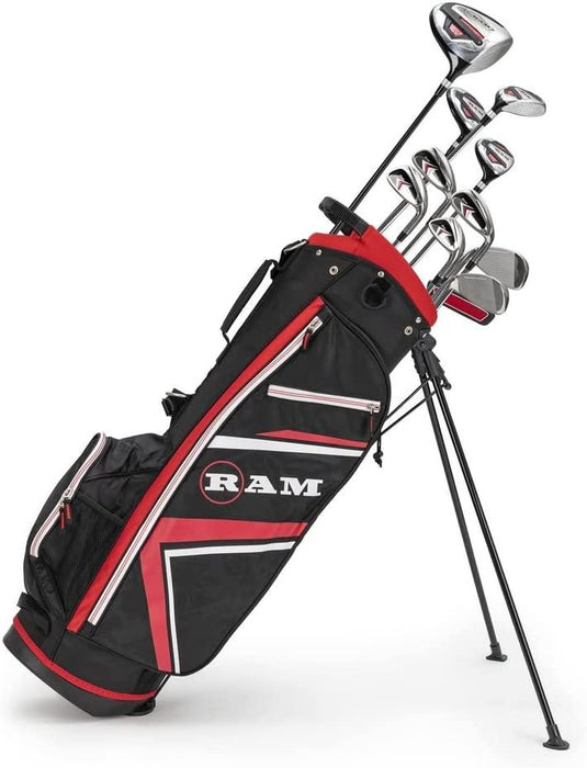 Ram Golf Accubar 11 Piece Plus Mens Golf Set Red