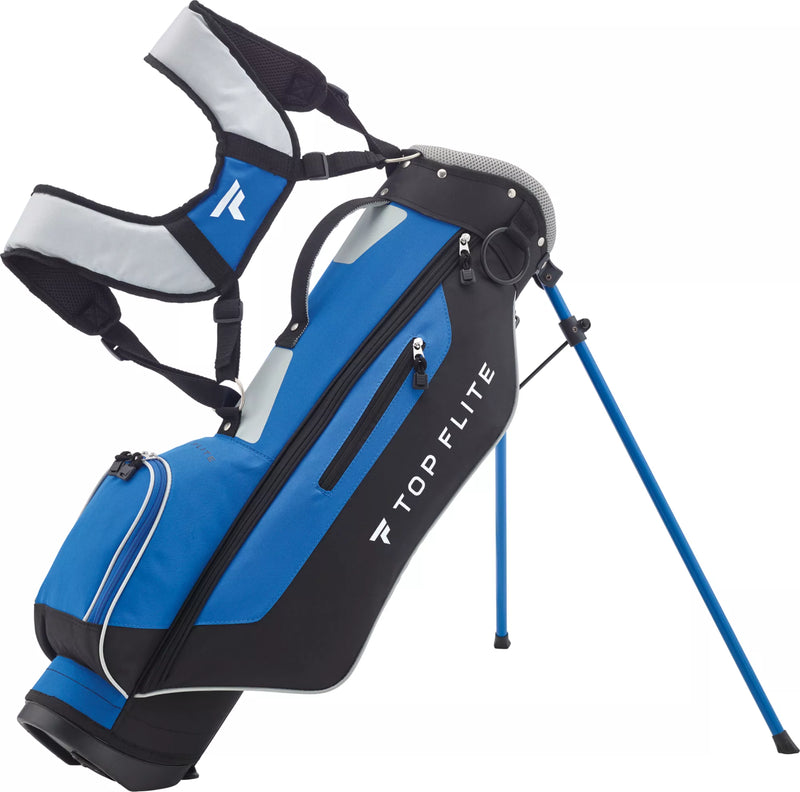 Load image into Gallery viewer, Top Flite Kids Golf Stand Bag for Ages 5-8 Blue &amp; Black
