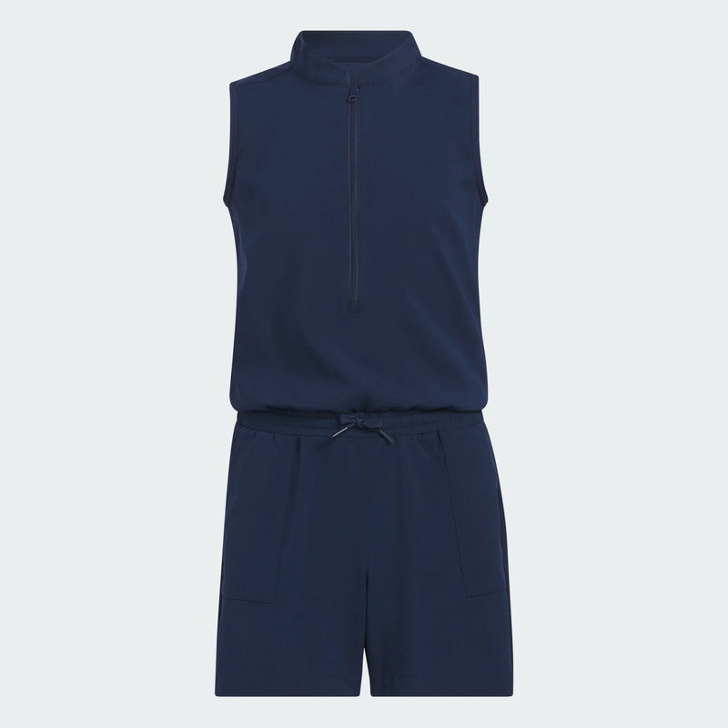 Load image into Gallery viewer, Adidas Half Zip Romper Girls Blue
