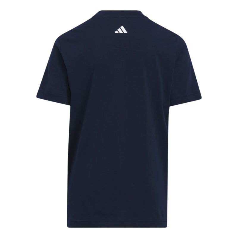 Load image into Gallery viewer, Adidas Par Three Kids Golf Shirt Navy Back
