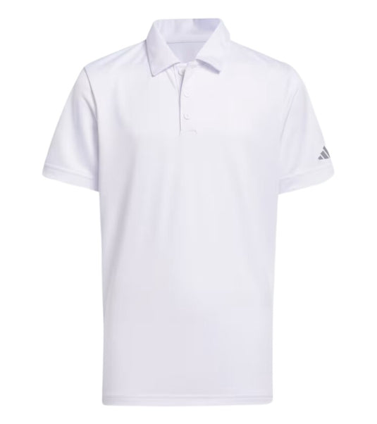 Adidas Performance Boys Golf Polo White