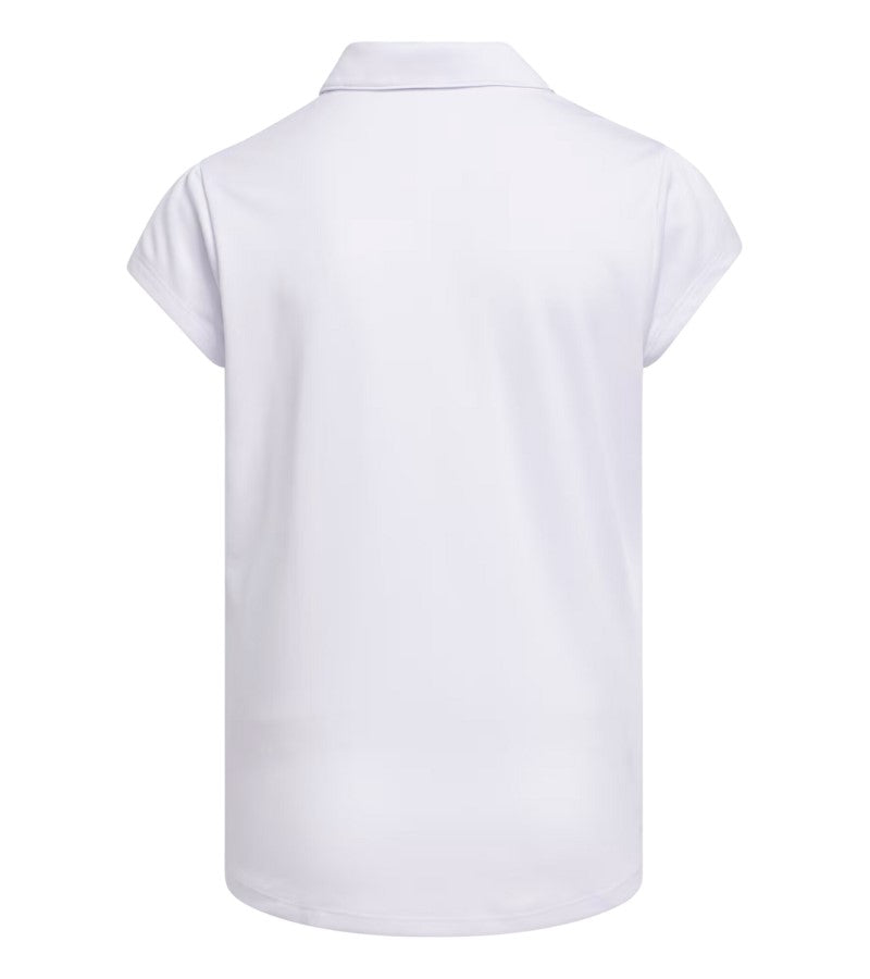 Load image into Gallery viewer, Adidas Performance Girls Polo White Back
