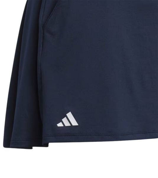 Adidas Ultimate Girls Golf Skort Collegiate Navy Logo