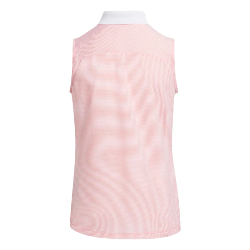 Load image into Gallery viewer, Adidas Sleeveless Girls Golf Polo Semi Pink Spark
