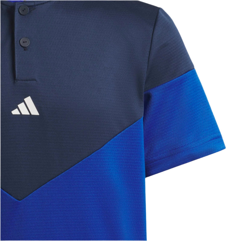 Load image into Gallery viewer, Adidas Sport Boys Polo Blue - Detail
