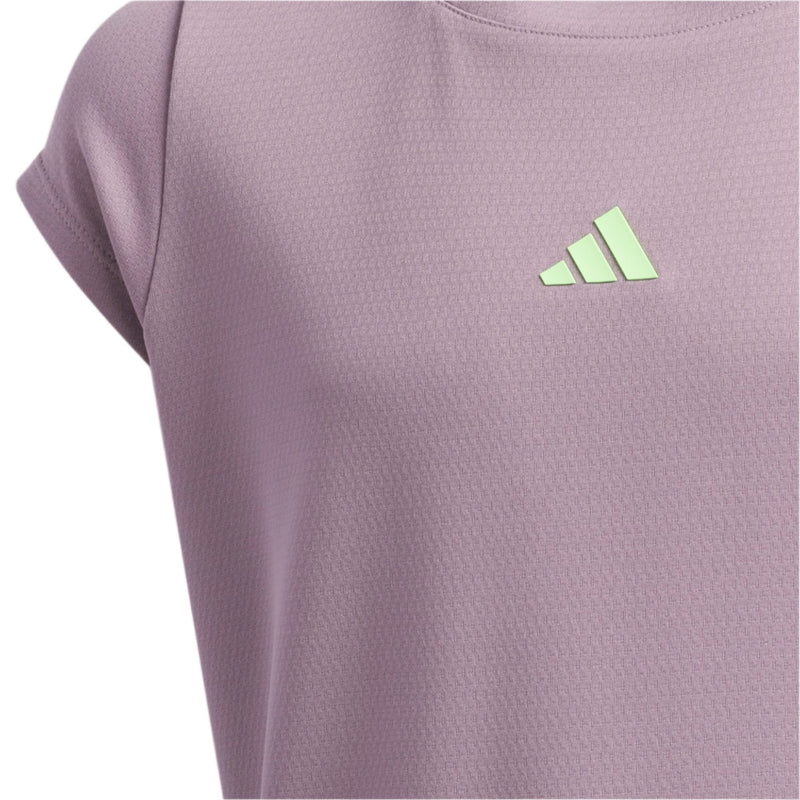 Load image into Gallery viewer, Adidas Heat.Rdy Sport Girls Golf Shirt Purple Sleeve
