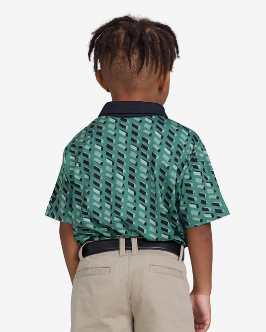 Bad Birdie Bad Blocks Greens Kids Golf Polo