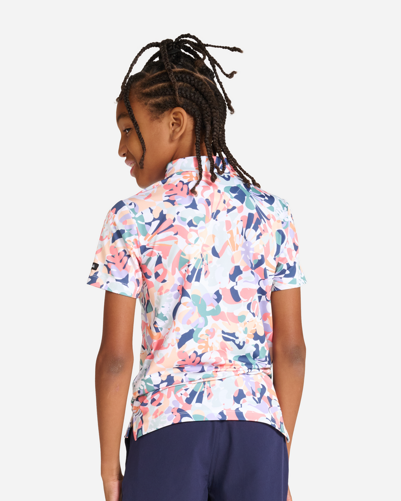 Load image into Gallery viewer, Bad Birdie In Bloom Youth Golf Polo
