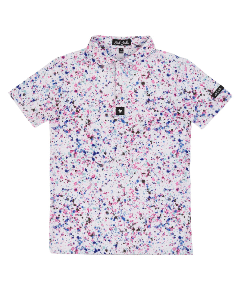 Load image into Gallery viewer, Bad Birdie Paint Splatter 3 Polo
