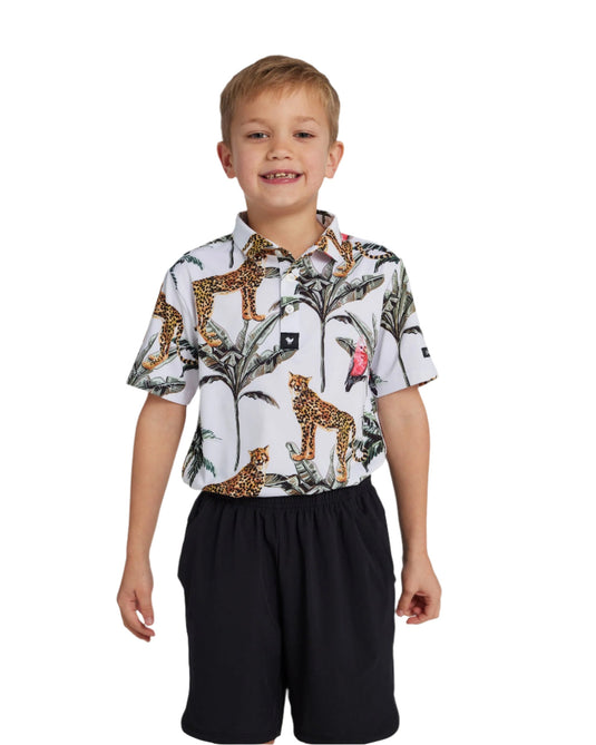 Bad Birdie Wildlife Kids Golf Polo