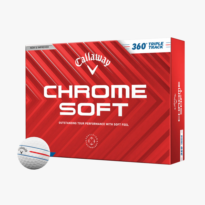 Load image into Gallery viewer, Callaway Chrome Soft Triple Track Golf Balls White - Dozen
