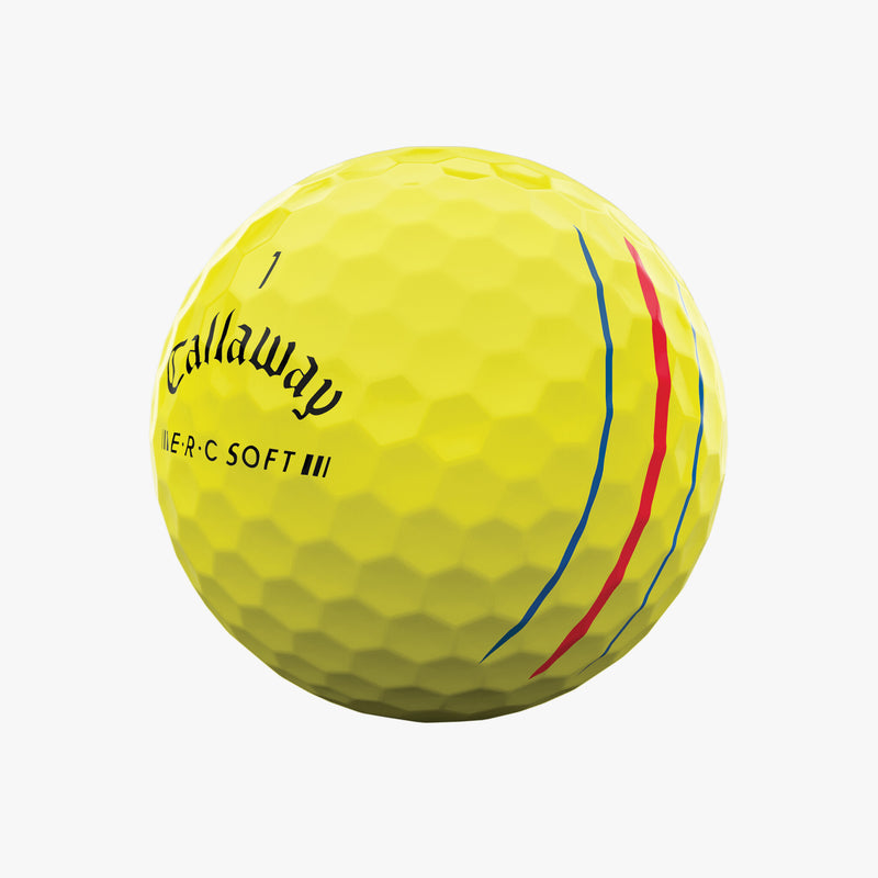 Load image into Gallery viewer, Callaway ERC Triple Track Soft Golf Balls Yellow - Dozen
