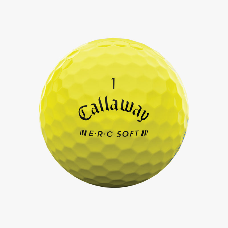 Load image into Gallery viewer, Callaway ERC Triple Track Soft Golf Balls Yellow - Dozen
