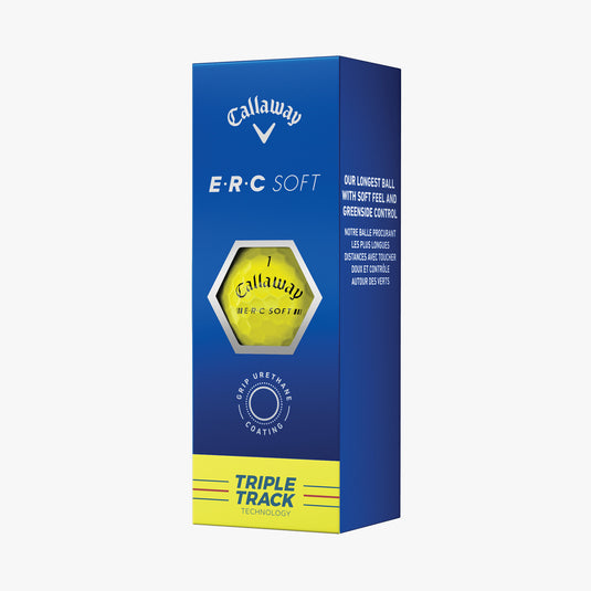 Callaway ERC Triple Track Soft Golf Balls Yellow - Dozen