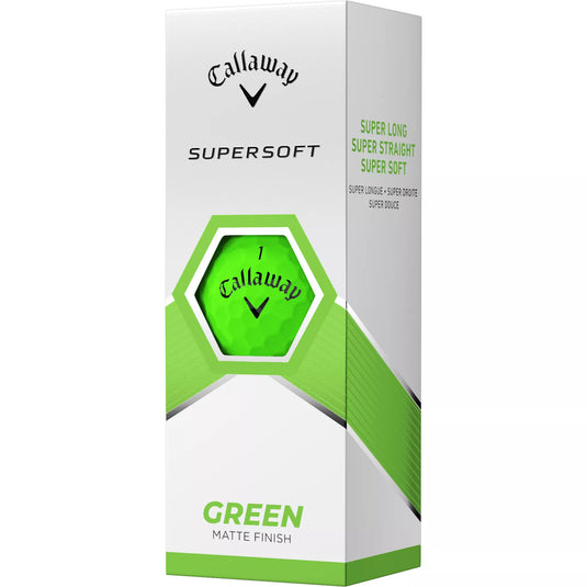 Callaway Supersoft Golf Balls Matte Green - 3 Pack