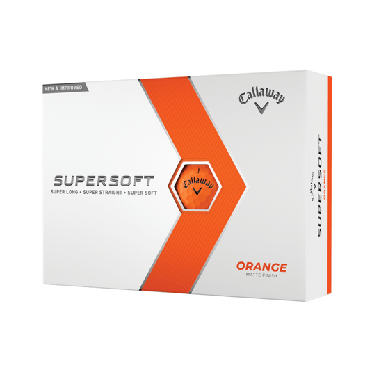 Callaway Supersoft Matte Golf Balls Orange