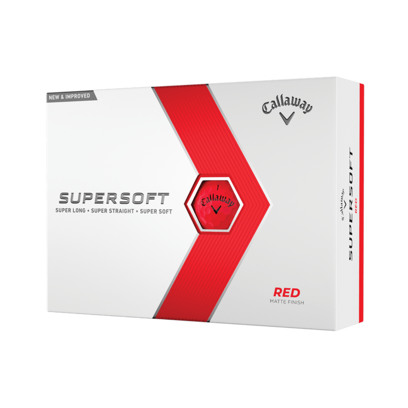 Load image into Gallery viewer, Callaway Supersoft Matte Golf Balls Red
