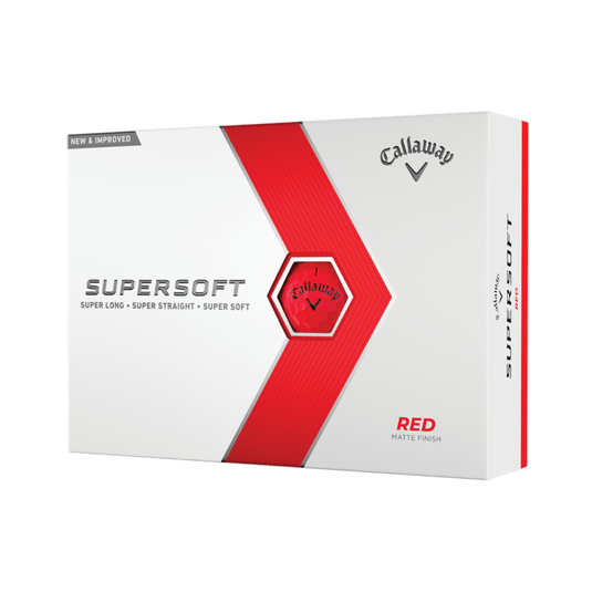 Callaway Supersoft Matte Golf Balls Red