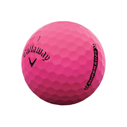 Callaway Supersoft Matte Pink Golf Balls - Dozen