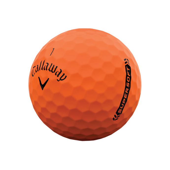 Callaway Supersoft Golf Balls Matte Orange - 3 Pack