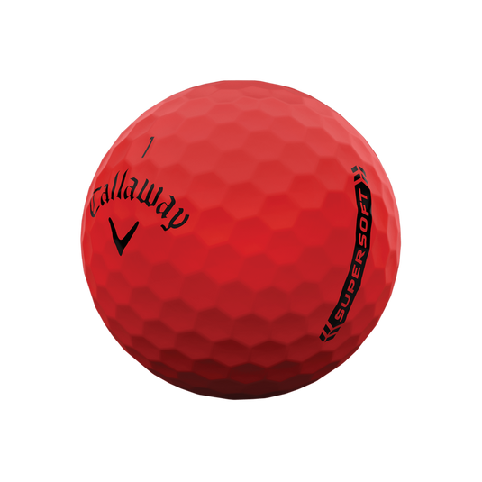 Callaway Supersoft Golf Balls Matte Red - 3 Pack