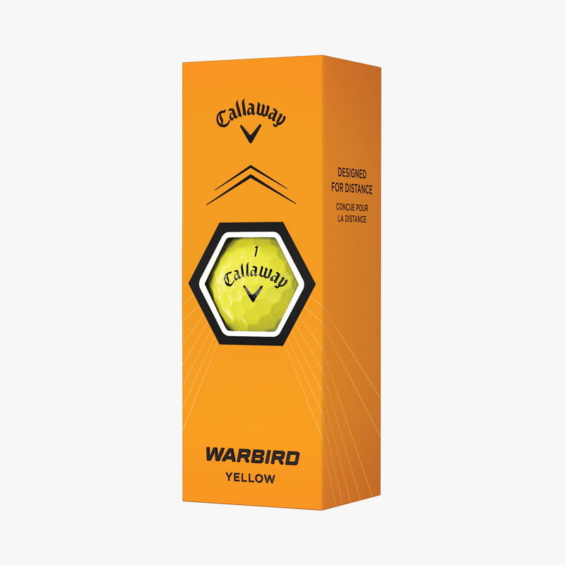 Load image into Gallery viewer, Callaway Warbird Golf Balls Yellow - 3 Pack
