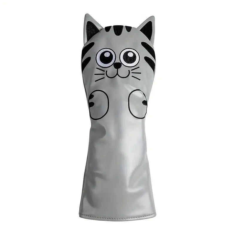 Load image into Gallery viewer, Friendly Cat Driver Cover - Grey
