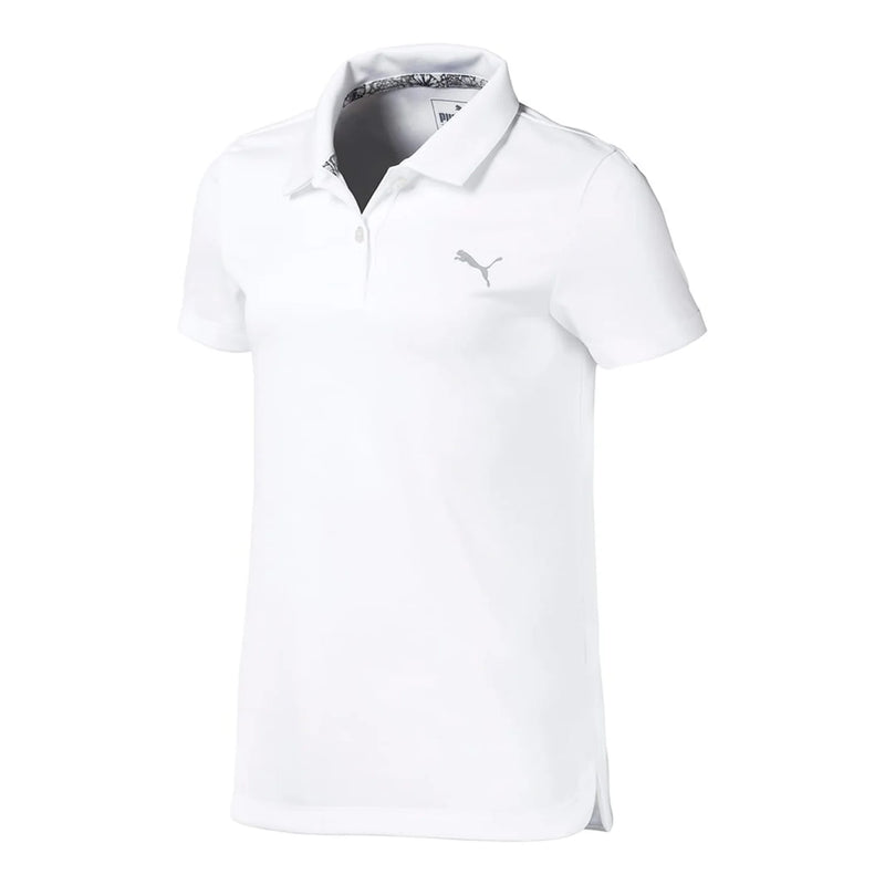 Load image into Gallery viewer, Puma Girls Essential Golf Polo - White
