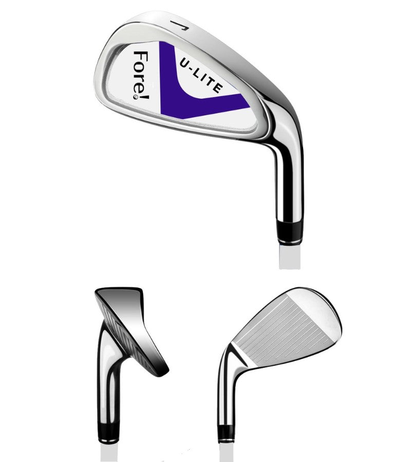 Load image into Gallery viewer, Fore! U-Lite 3 Club Girls Golf Set for Ages 3-5 (kids 36-44&quot; tall) Purple
