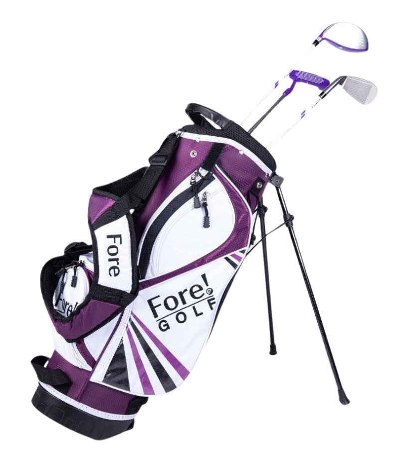 Load image into Gallery viewer, Fore Ulite Girls Golf Set with Stand Bag Purple
