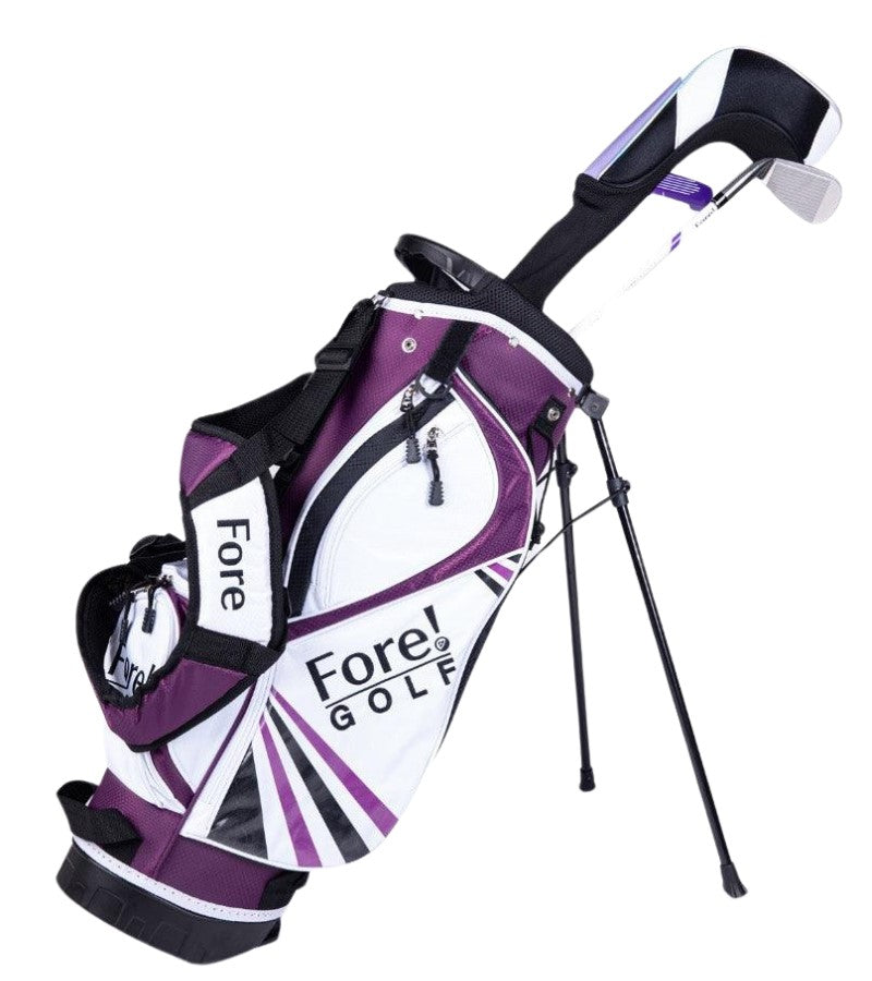 Load image into Gallery viewer, Fore! Ulite 3 Club Golf Set Ages 3-5 Purple
