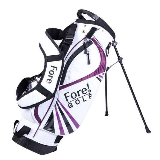 Fore Ulite Girls Golf Bag Ages 6-8 White Purple