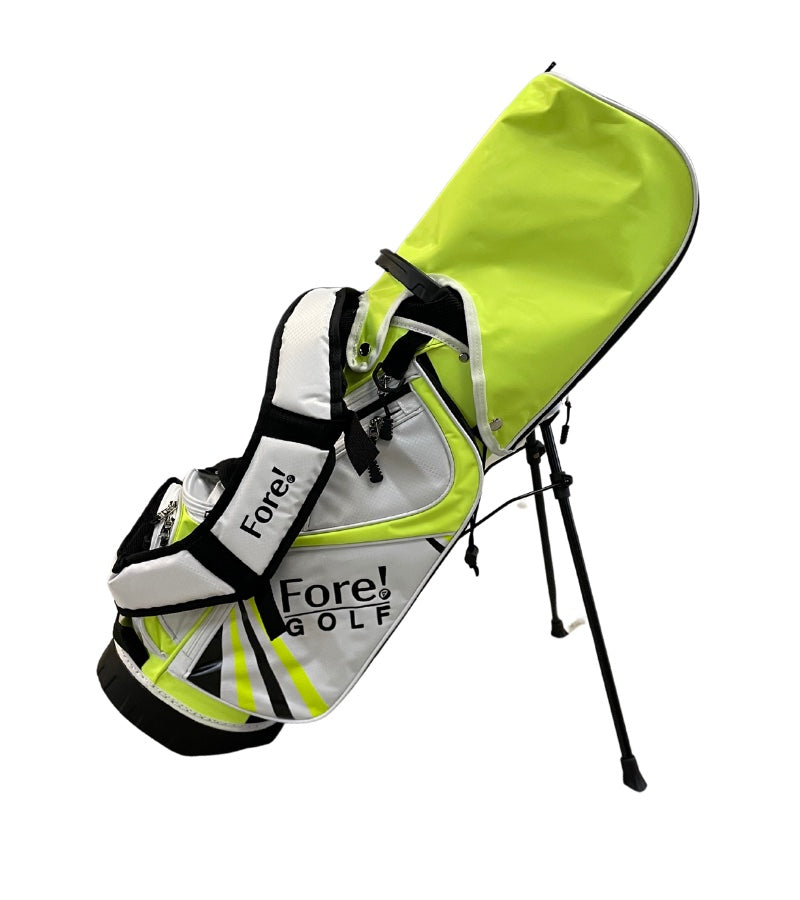 Load image into Gallery viewer, Fore! Golf Junior Stand Bag Green Ages 3-5 (Bag Height 22&quot;)
