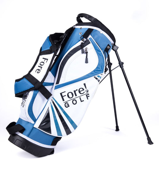 Fore! Kids Golf Stand Bag - Blue White