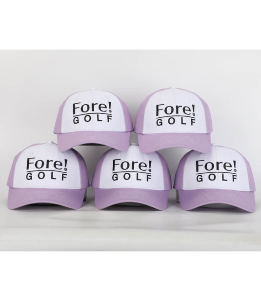 Fore! Golf Girls Youth Golf Hat Purple