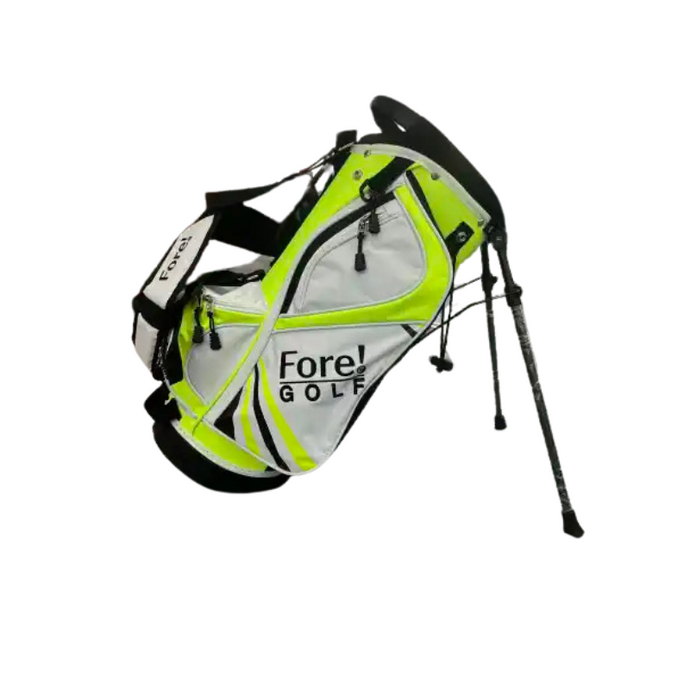 Fore! Golf Junior Stand Bag Green Ages 3-5 (Bag Height 22