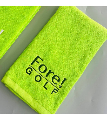 Fore! Golf Towel - Green