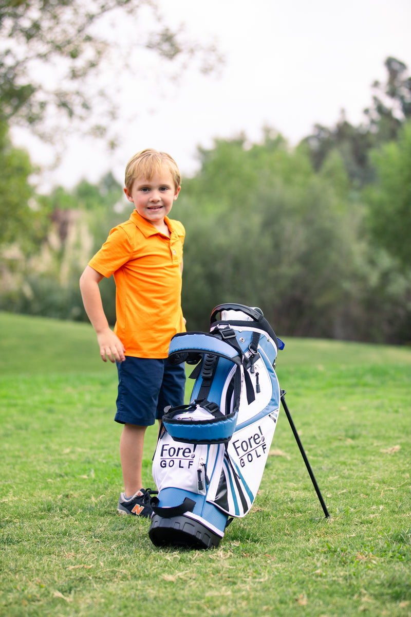 Load image into Gallery viewer, Fore! U-Lite 3 Club Kids Golf Set for Ages 3-5 (36-44 inches) Blue
