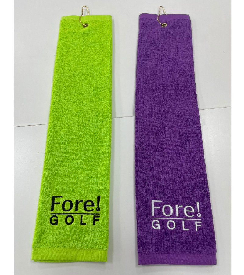 Load image into Gallery viewer, Fore! Golf Junior Golf Towel Purple
