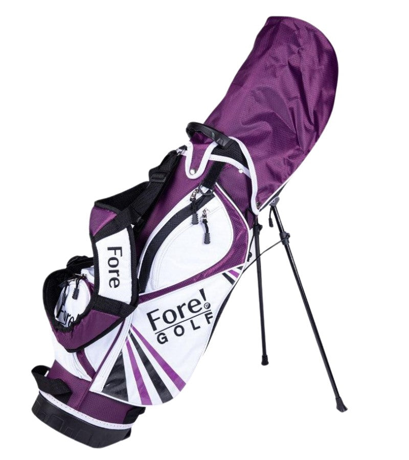 Load image into Gallery viewer, Fore Ulite Girls Golf Set with Rain Hood Purple
