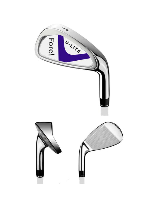 Fore! U-Lite Girls Golf 7 Iron for Ages 6-8 (44-52 inches) Purple