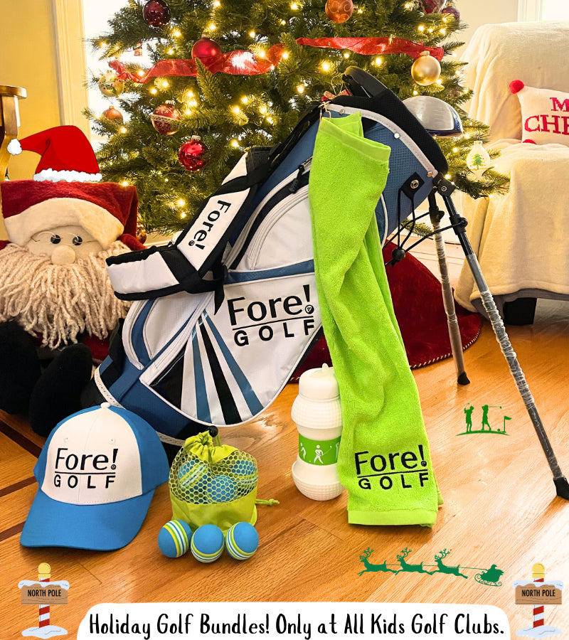 Load image into Gallery viewer, Fore! U-Lite Kids Golf Set for Ages 3-5 Holiday Bundle
