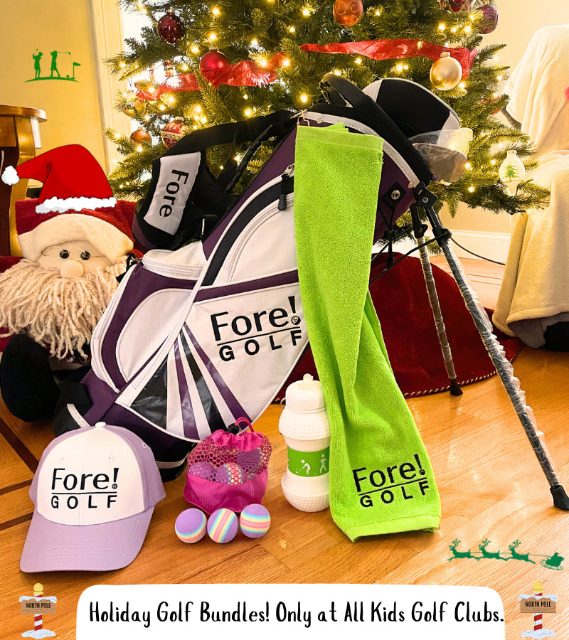 Load image into Gallery viewer, Fore! U-Lite Girls Golf Set for Ages 3-5 Holiday Bundle
