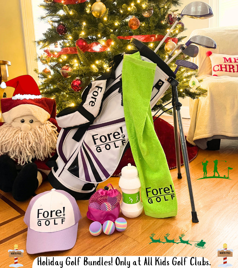 Load image into Gallery viewer, Fore! U-Lite Girls Golf Set for Ages 6-8 Holiday Bundle
