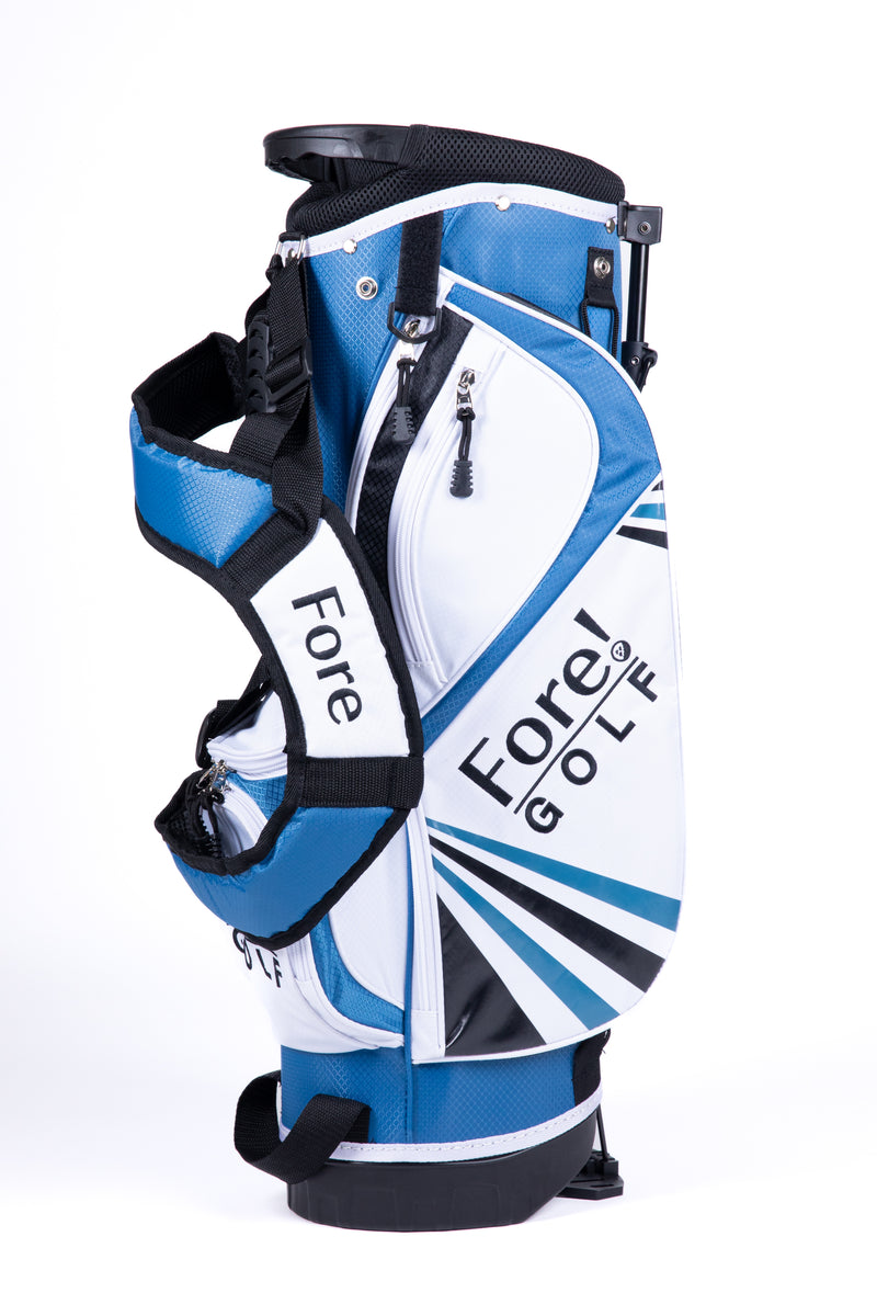 Load image into Gallery viewer, Fore! Golf Junior Stand Bag Blue Ages 3-8 (Bag Height 27&quot;)
