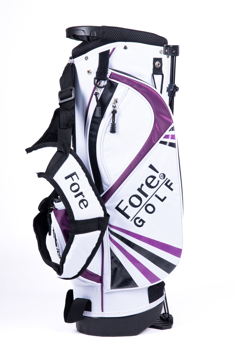 Load image into Gallery viewer, Fore Junior golf bag for girls - White &amp; Purple

