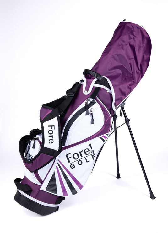 Fore! Golf Junior Stand Bag Purple Ages 3-8