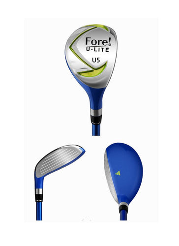 Fore! U-Lite Kids Golf Hybrid for Ages 6-8 Blue
