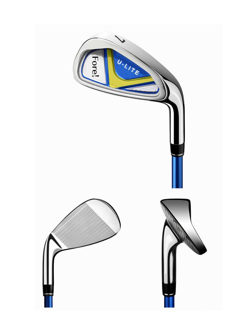 Load image into Gallery viewer, Fore! U-Lite Kids Golf 7 Iron for Ages 6-8 Blue - Right &amp; Left Hand
