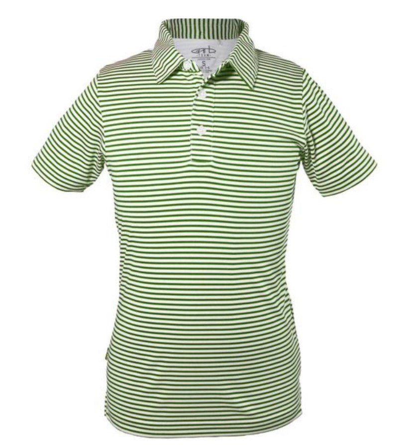 Load image into Gallery viewer, Garb Caron Striped Toddler Boys Golf Polo Green
